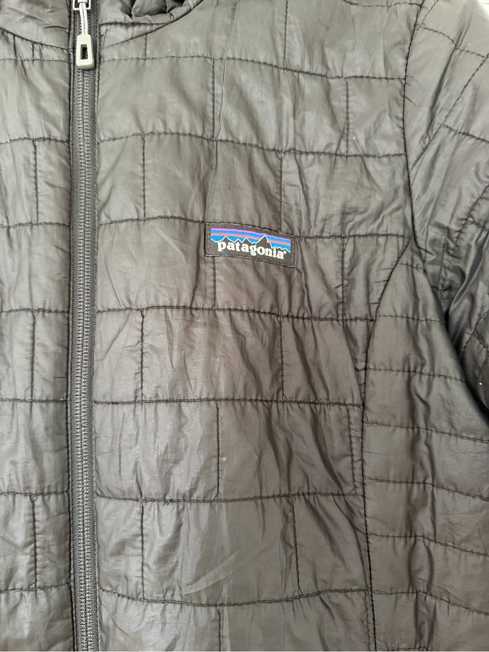 Patagonia Women's Nano Puff Hooded Jacket - Black - Picture 2 of 7